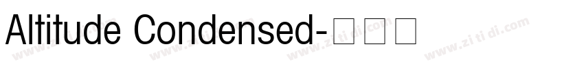 Altitude Condensed字体转换